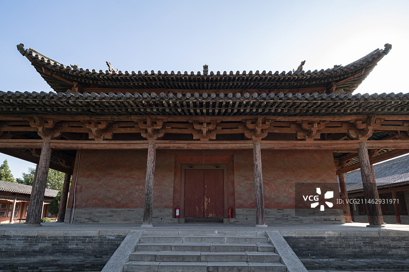 山西运城万荣东岳庙中国古建筑景观图片素材