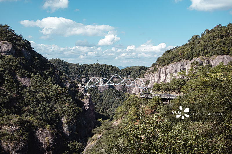 远眺卧龙桥图片素材