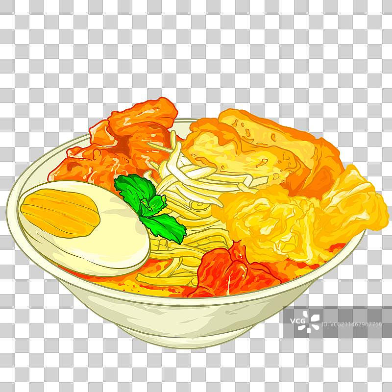 马来沙茶面图片素材