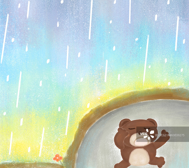 春惊蛰熊苏醒图片素材