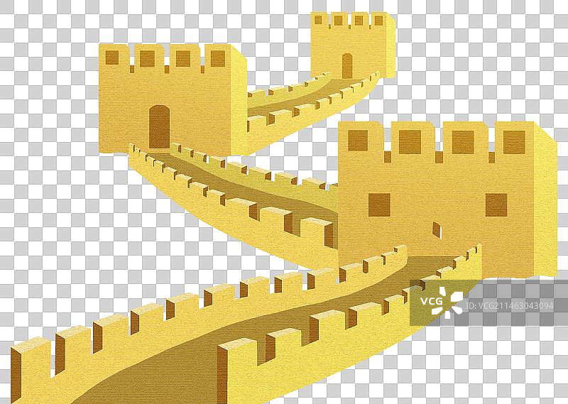 万里长城元素图片素材