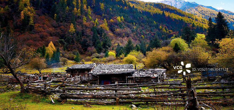 山里人家图片素材