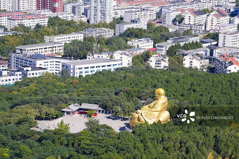 济南千佛山大佛图片素材