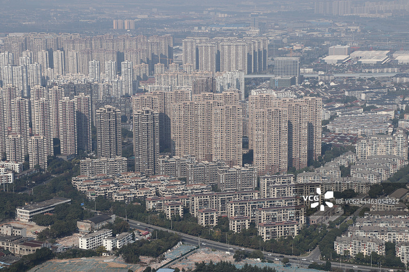 俯瞰无锡城市图片素材