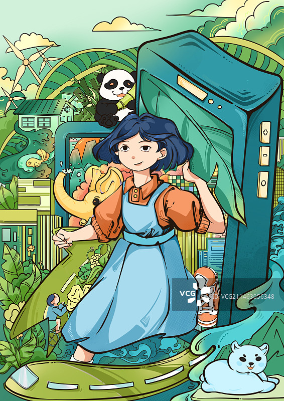 绿色未来图片素材