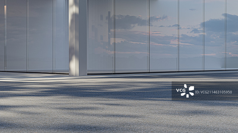 汽车背景 质感地面 地面 艺术馆 树影 投影 白天图片素材