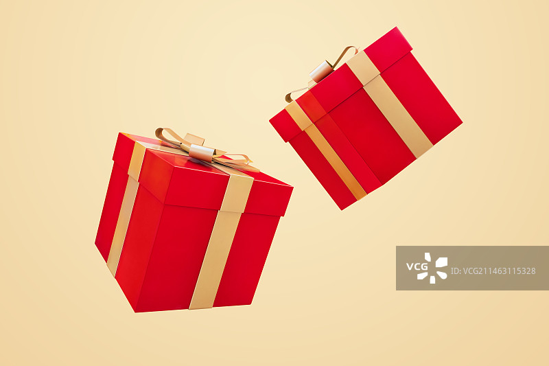 红色礼物盒图片素材