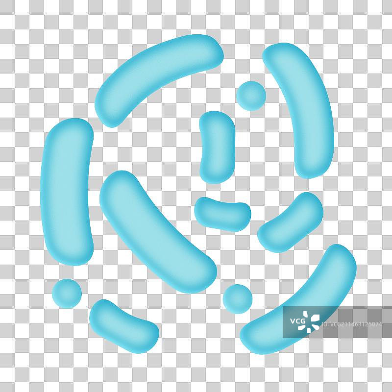 益生菌细菌生物质感图标元素图片素材