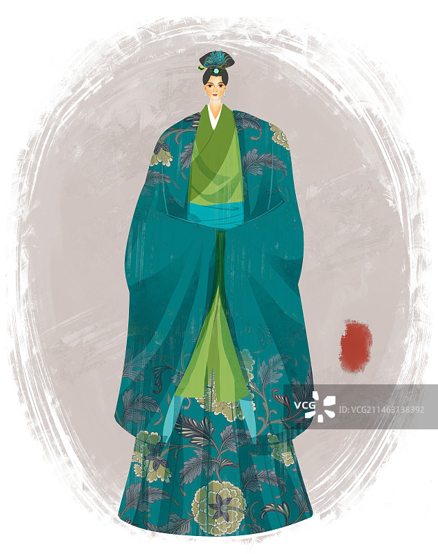 历史名人山阴公主插画图片素材