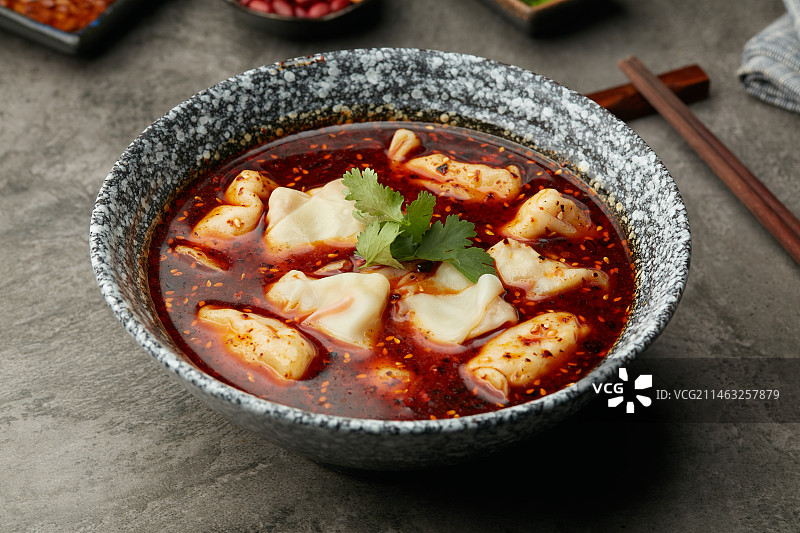 红油抄手云吞图片素材