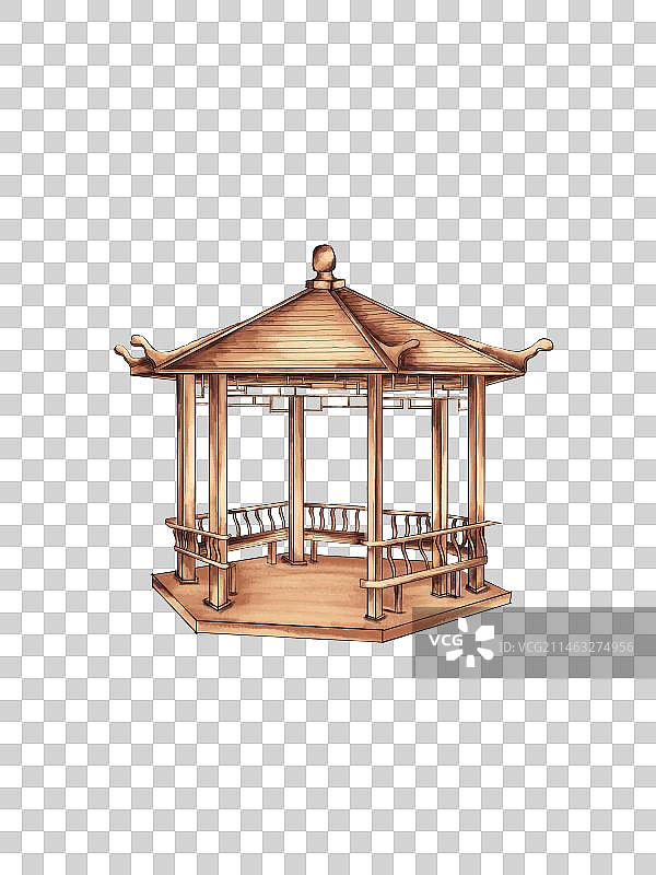 建筑亭子图片素材