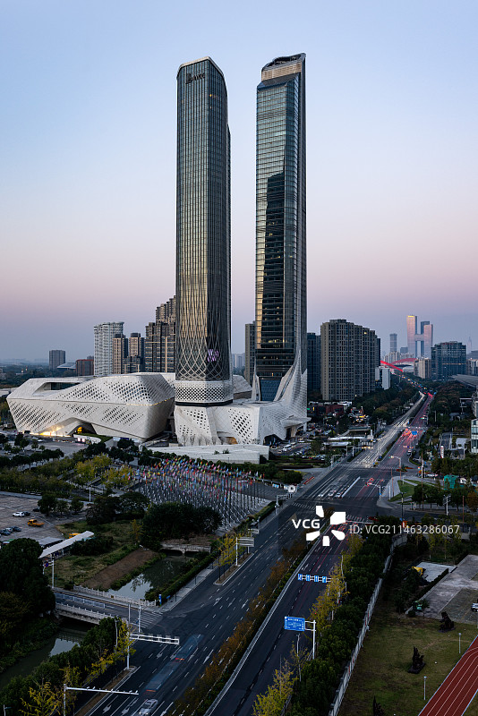 南京青奥中心双塔楼图片素材