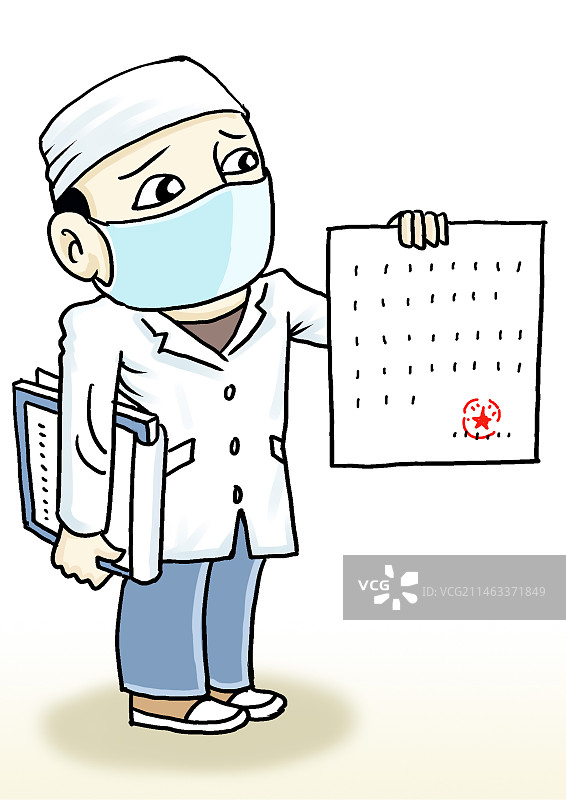 医生开具诊断证明图片素材