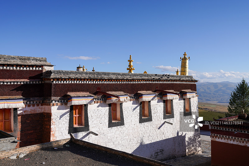 甘肃省 甘加秘境 白石崖寺图片素材