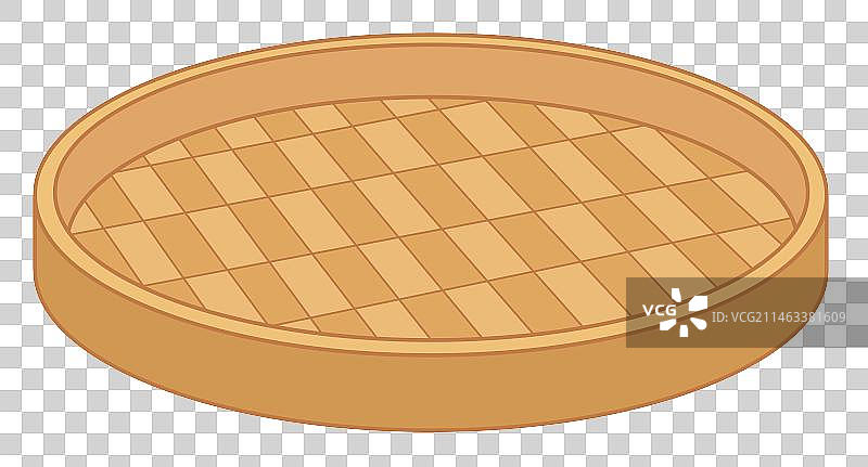 春节年俗插画竹筐矢量元素图片素材