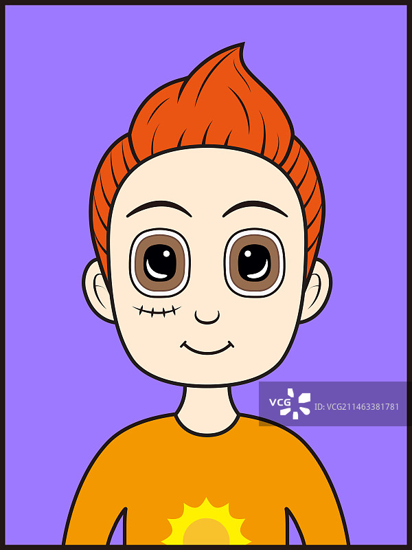 胖胖的卡通人物矢量插画图片素材