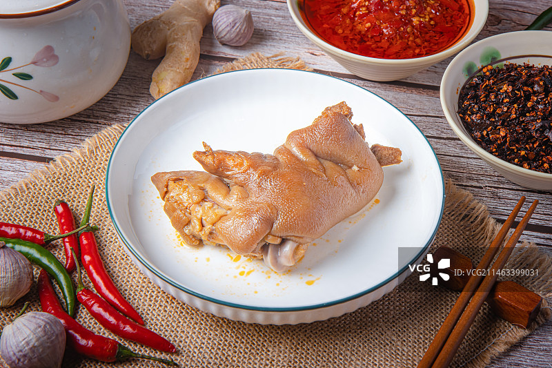 卤水猪蹄图片素材