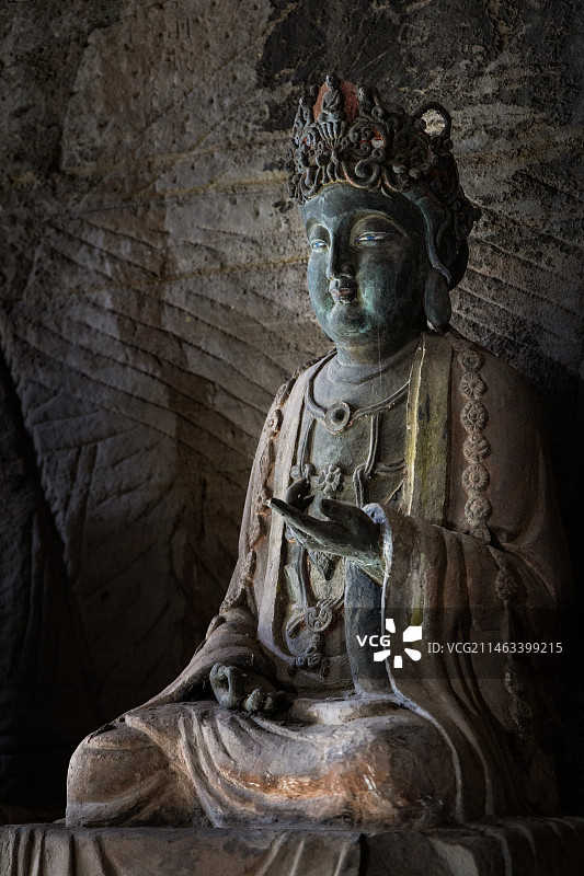 四川省安岳县圆觉洞摩崖石刻造像 安岳石刻图片素材