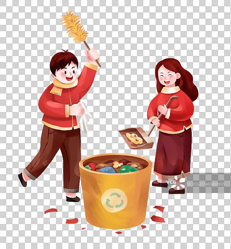 年俗之大年初六送穷日图片素材