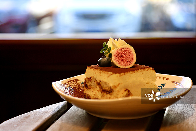 无花果提拉米苏图片素材