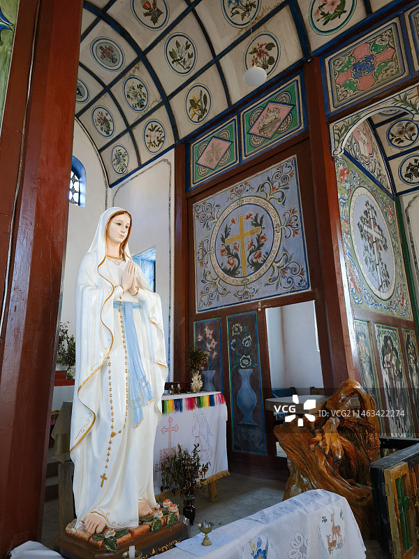 怒江白汉洛教堂图片素材