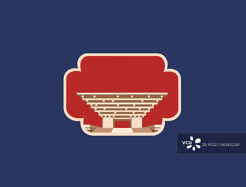 上海世博园矢量插画，上海庆典插画图片素材