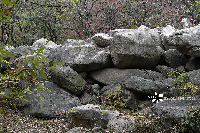 山东临沂蒙山冰川侧碛垄图片素材
