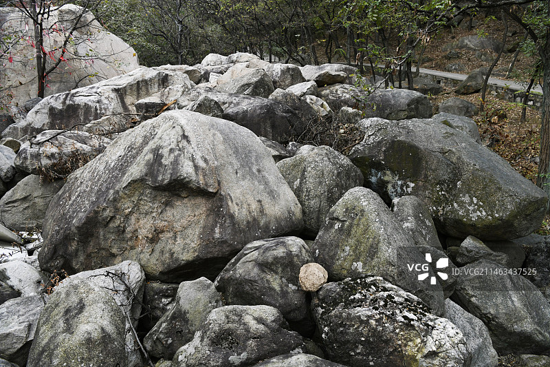 山东临沂蒙山冰川侧碛垄图片素材