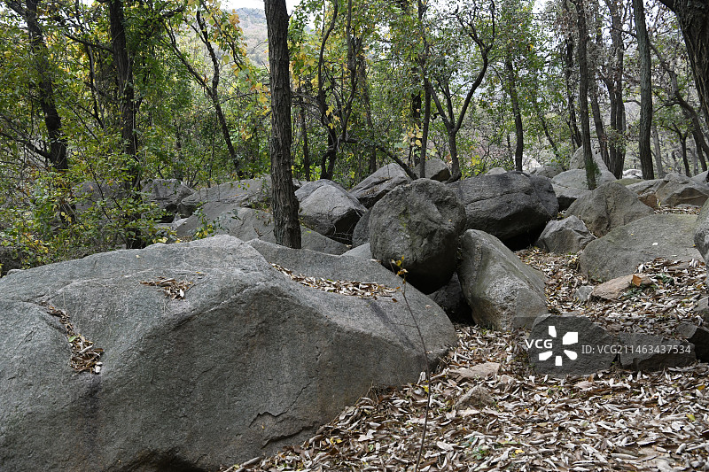 山东临沂蒙山冰川侧碛垄图片素材