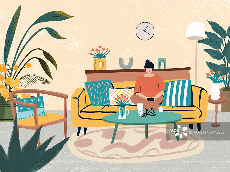 一个人图片素材