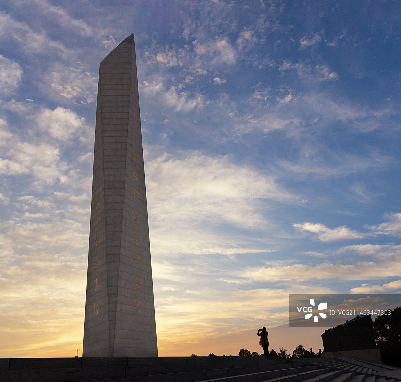 百团大战纪念碑图片素材
