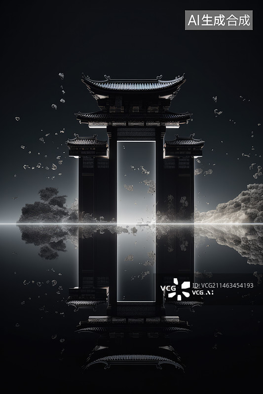【AI数字艺术】中国历史建筑图片素材