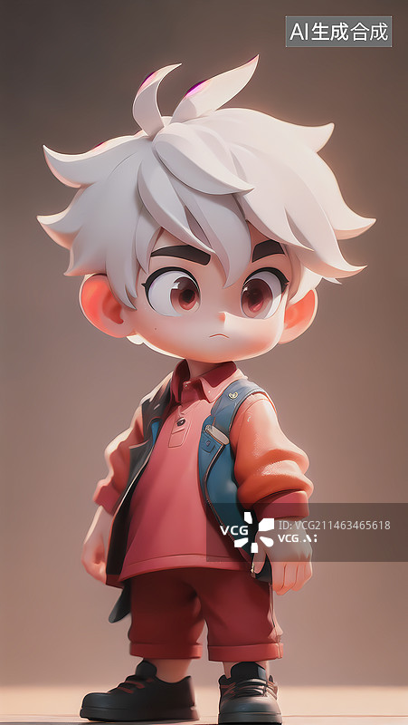 【AI数字艺术】二次元小朋友，手办图片素材