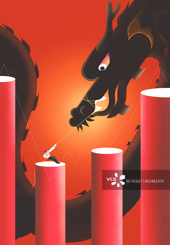 龙年股市行情预测图片素材