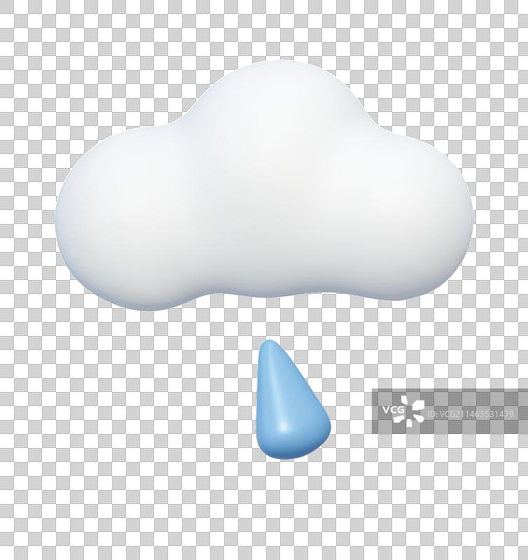 天气气象图标3D卡通插画元素图片素材