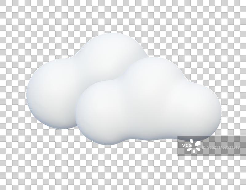 天气气象图标3D卡通插画元素图片素材