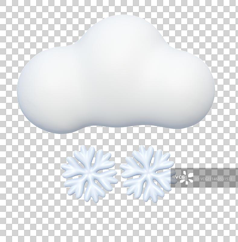 天气气象图标3D卡通插画元素图片素材