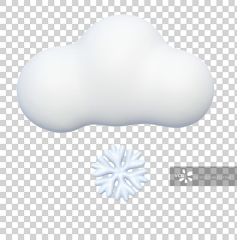 天气气象图标3D卡通插画元素图片素材