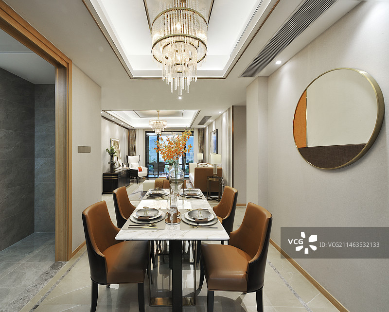 简约而不简单的餐厅设计图片素材