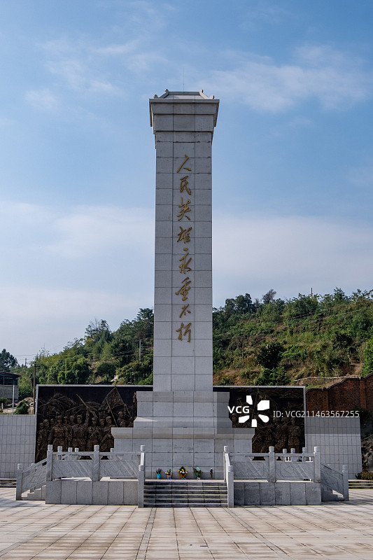 四川省绵阳市三台县英烈纪念园图片素材