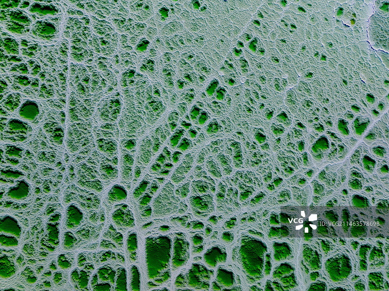 盐湖纹理航拍图片素材