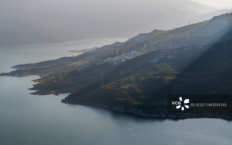 夕照牂柯江图片素材