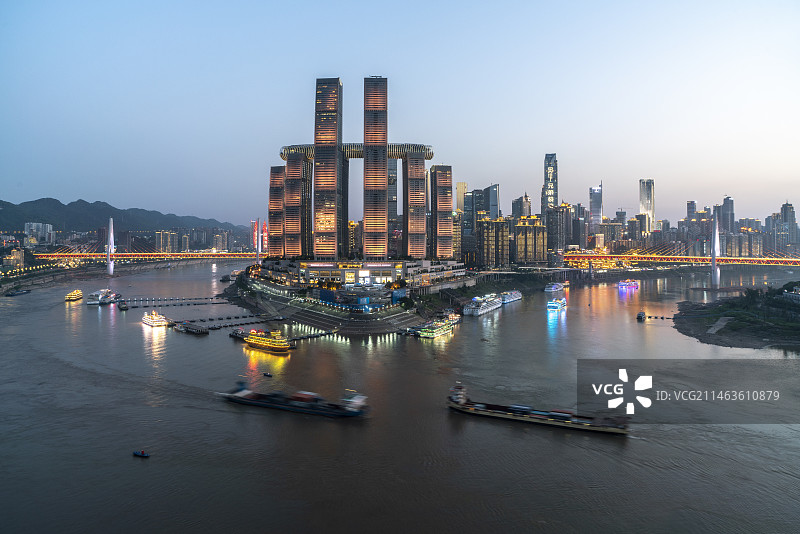 重庆城市夜景风光图片素材