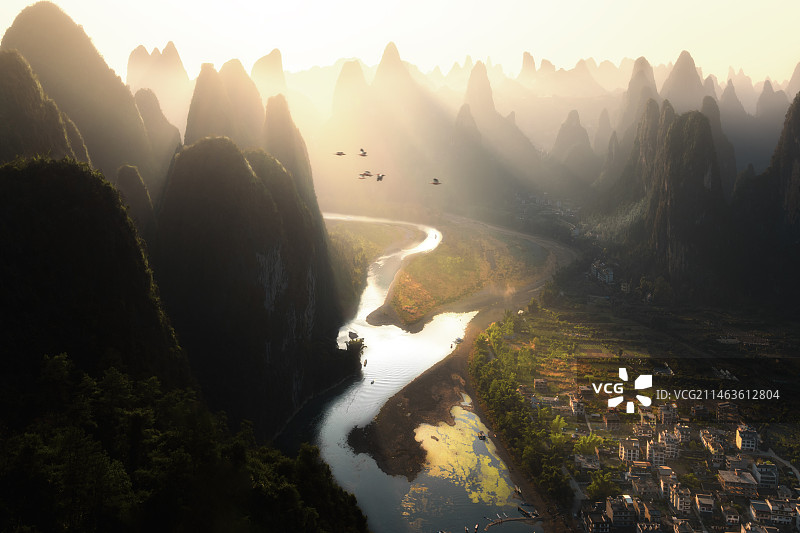 桂林阳朔老寨山图片素材