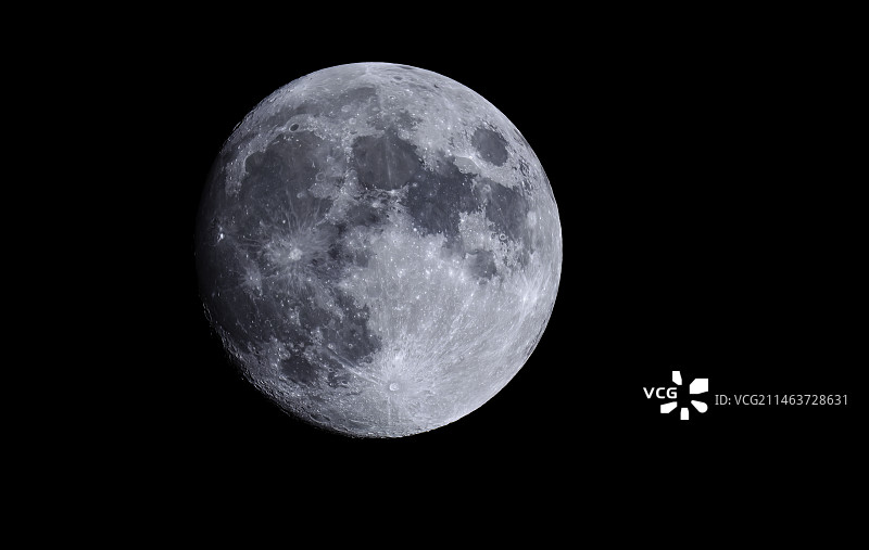 夜空下月亮的特写镜头图片素材