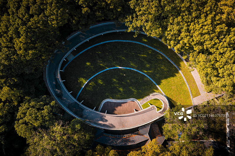 航拍武汉东湖风景区图片素材