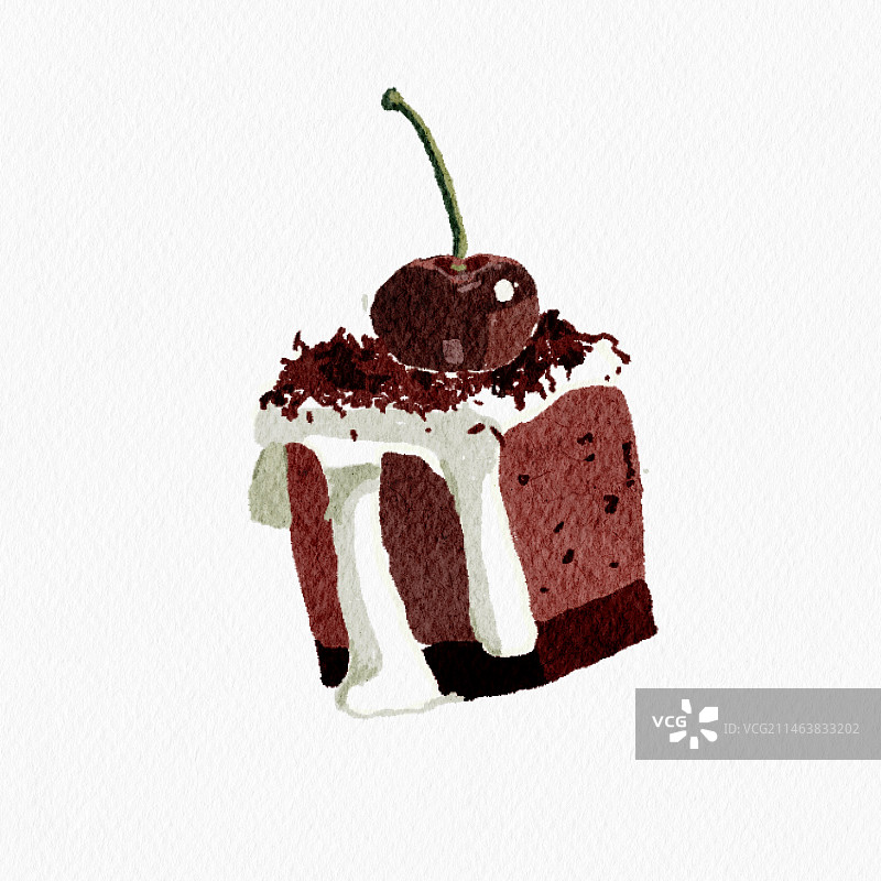 水彩糕点图片素材