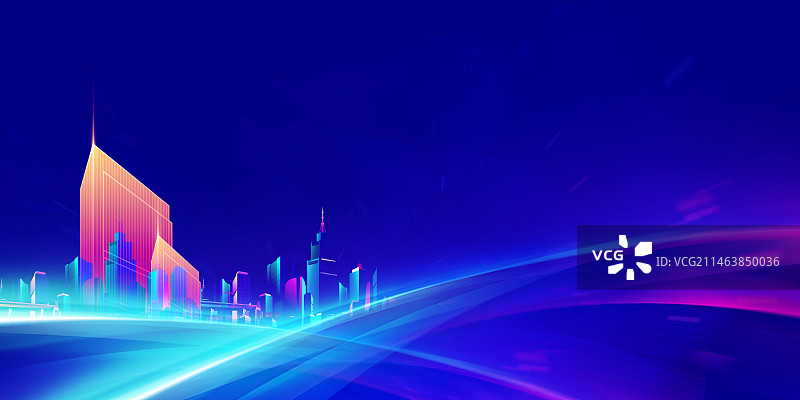 宇宙抽象科技渐变新年会议年会背景展板图片素材