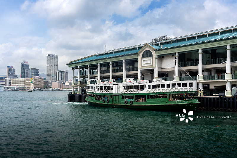 香港中环码头天星小轮图片素材