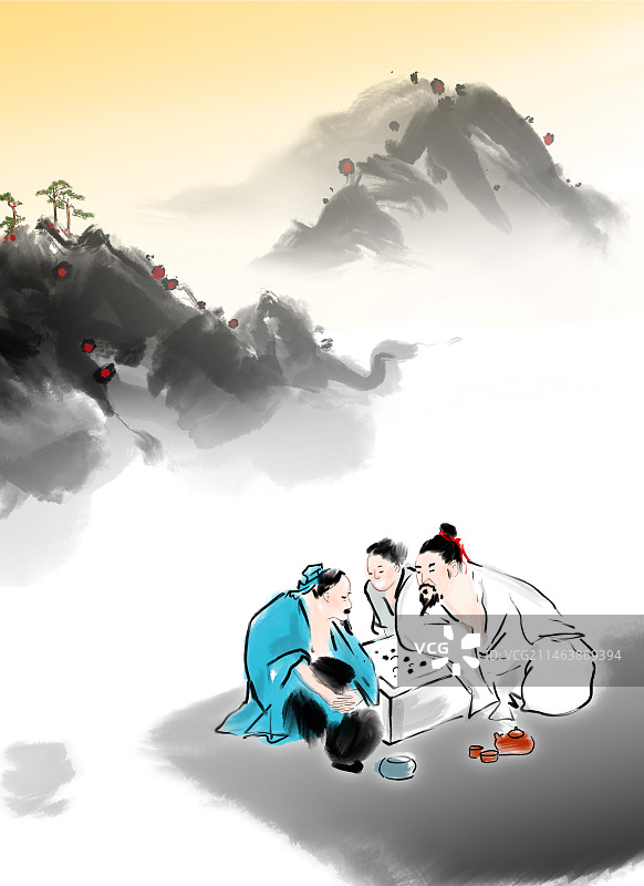 文学作文插图古代诗词传统文化图画书插画图片素材